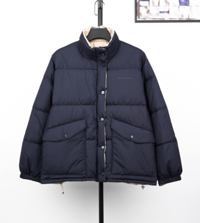 미우미우 스몰 라벨 양면 패딩