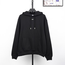 오프화이트 자수 후드