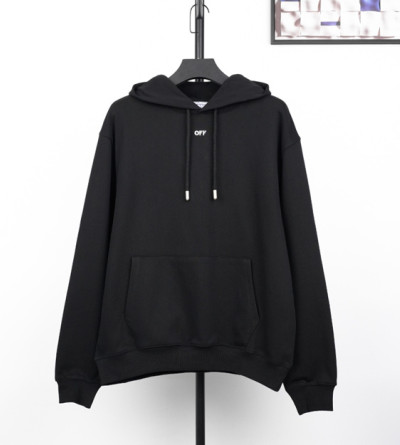 오프화이트 자수 후드