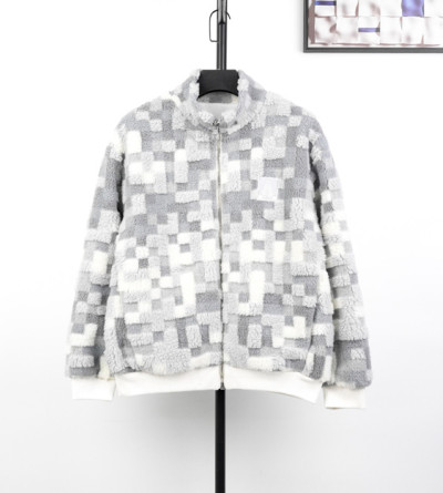 루이비통 모자이크 램스울 자켓