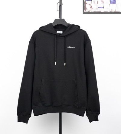 오프화이트 자수 후드