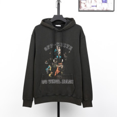 오프화이트 프린트 후드