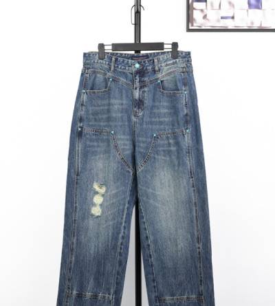 루이비통 워싱 카고 데님 팬츠