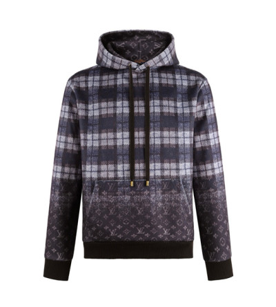 루이비통 체크 보카시 후드
