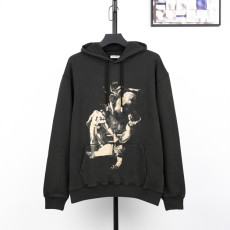 오프화이트 프린트 후드