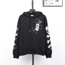 오프화이트 프린트 후드