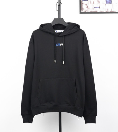 오프화이트 프린트 후드