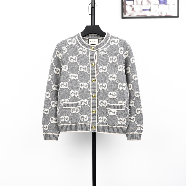 구찌 자카드 가디건