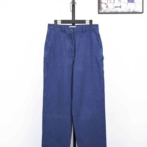 미우미우 블루 워싱 카고 팬츠