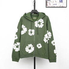 데님티어스 프린팅 집업 후드