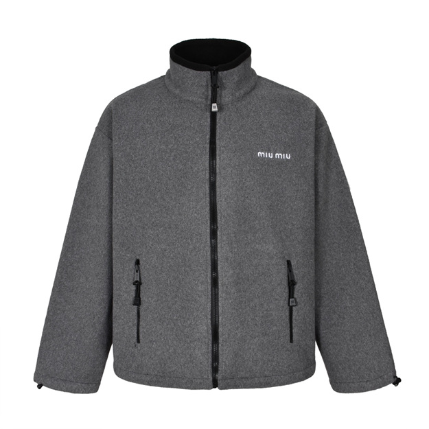 미우미우 플리스 집업 자켓