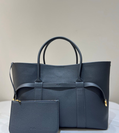 로로피아나 기에라 라지 쇼퍼백 네이비