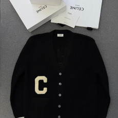 셀린느 레터링 울 가디건