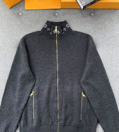 루이비통 자카드 집업 니트