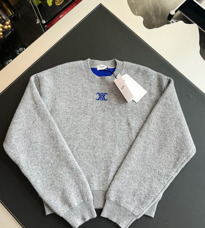 셀린느 넥 로고 니트