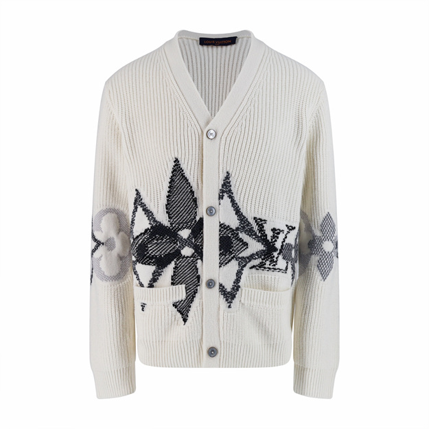 루이비통 자카드 가디건