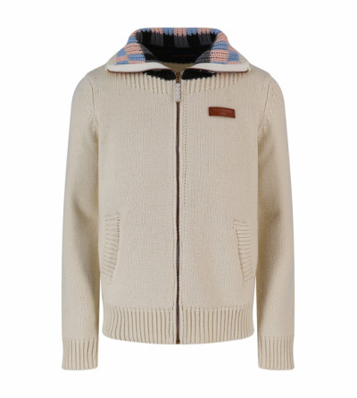 루이비통 체크 카라 니트 집업