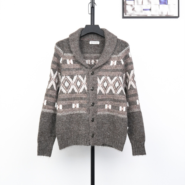 브루넬로쿠치넬리 자카드 가디건