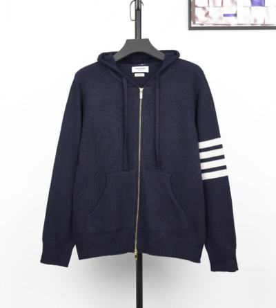 톰브라운 울 혼방 집업 후드