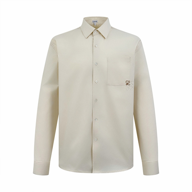 로에베 투톤 자수 셔츠