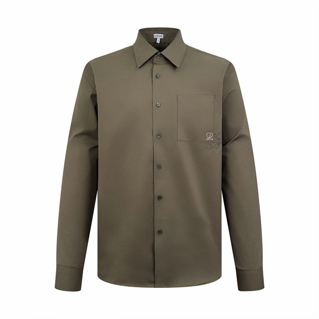 로에베 투톤 자수 셔츠