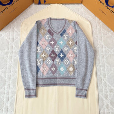 루이비통 브이넥 퀼팅 니트