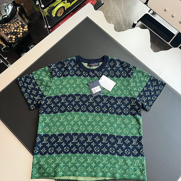 루이비통 자카드 반팔