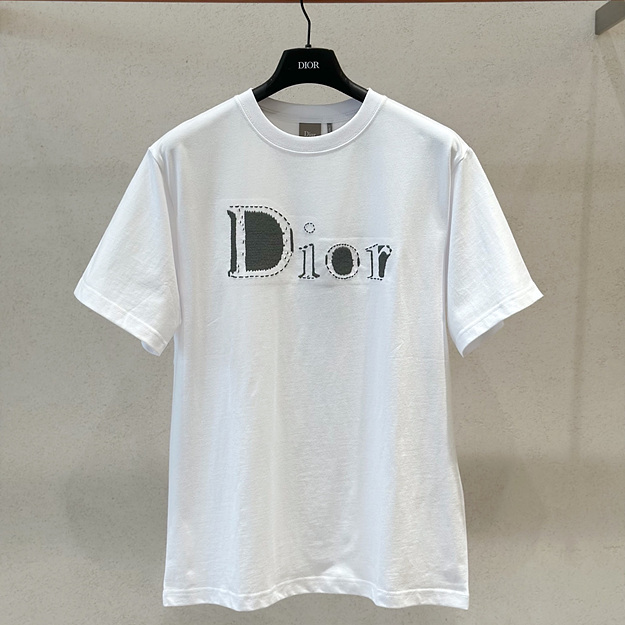 디올 자수 반팔