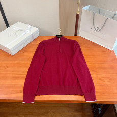 브루넬로쿠치넬리 반집업 니트