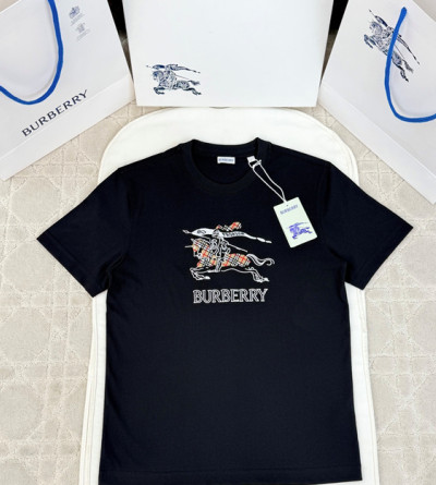 버버리 자수 반팔