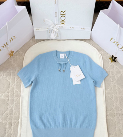 디올 리본 니트 반팔