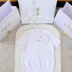 디올 리본 니트 반팔