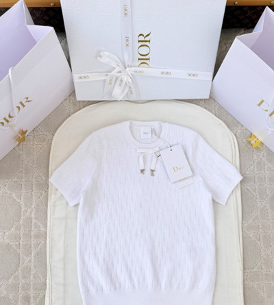 디올 리본 니트 반팔