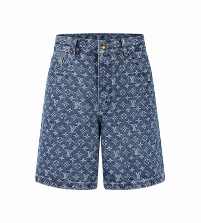 루이비통 자카드 데님 반바지