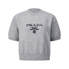 프라다 로고 니트 반팔