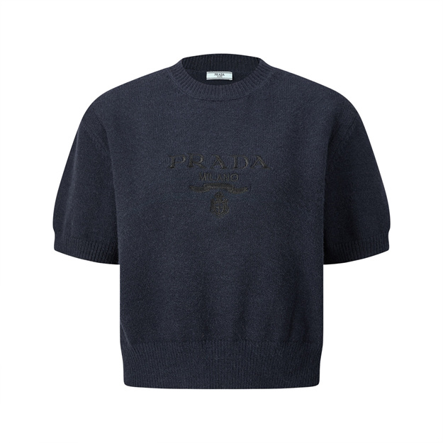 프라다 로고 니트 반팔