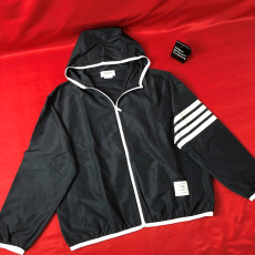 톰브라운 직조 집업 후드