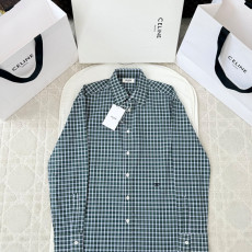 셀린느 체크 셔츠