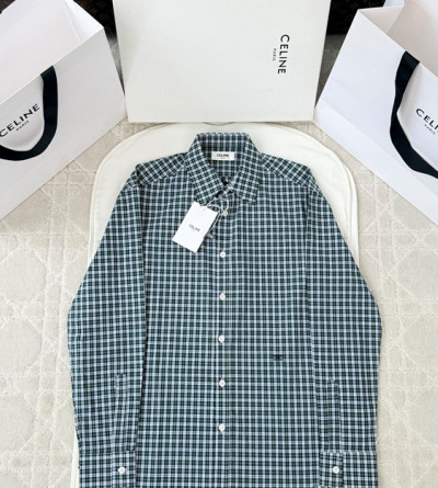 셀린느 체크 셔츠