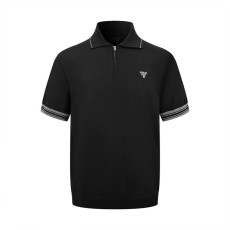 프라다 반집업 니트 반팔