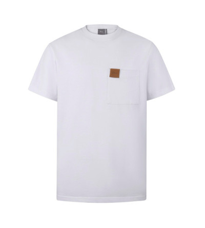 디올 가죽 로고 반팔