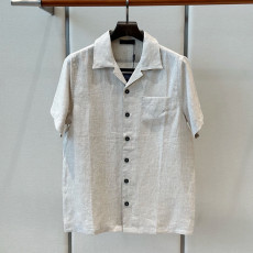 프라다 린넨 반팔 셔츠