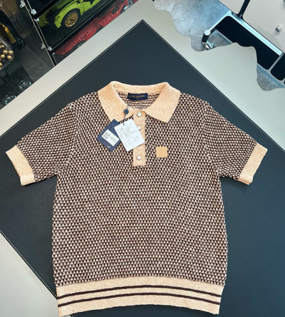 루이비통 로고 니트 폴로