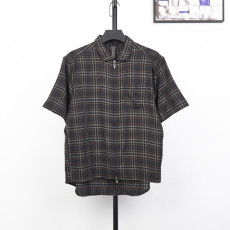 크롬하츠 체크 집업 반팔