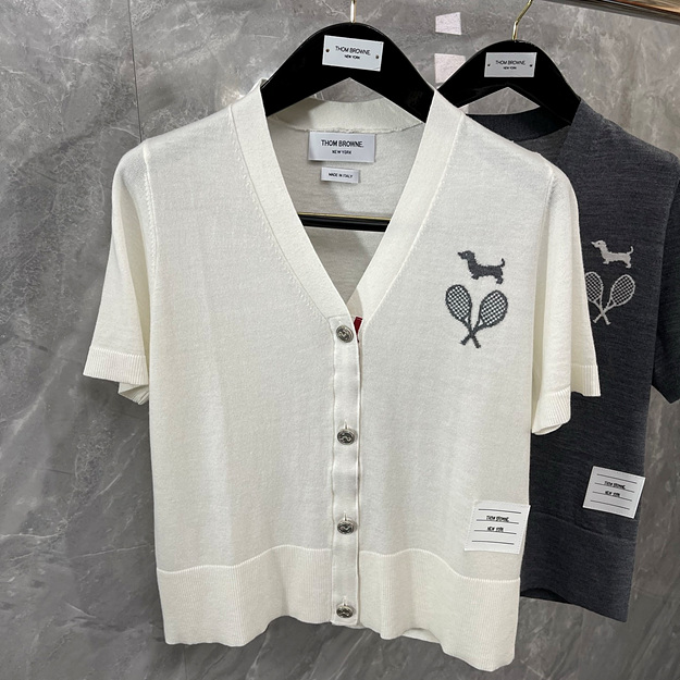 톰브라운 라켓 가디건