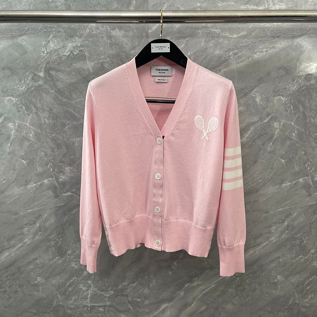 톰브라운 라켓 가디건