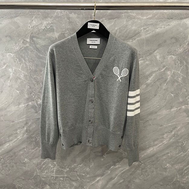 톰브라운 라켓 가디건