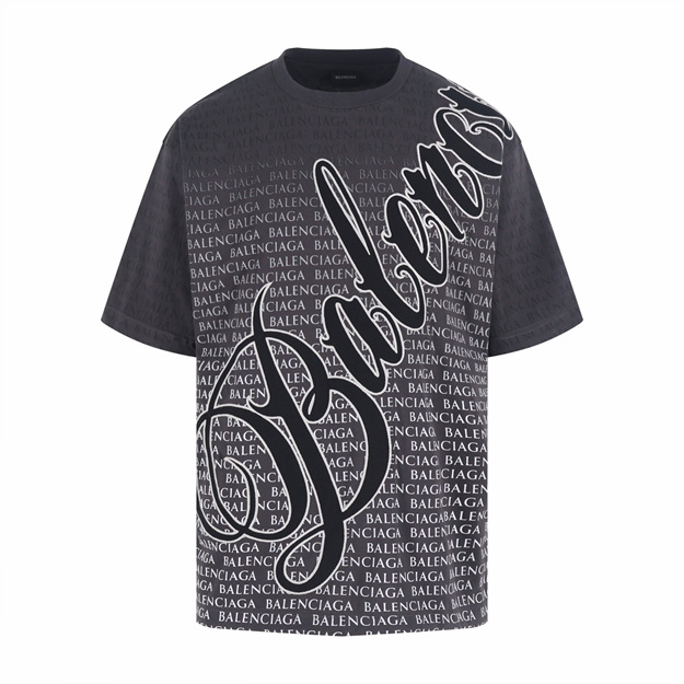 발렌시아가 레터링 반팔