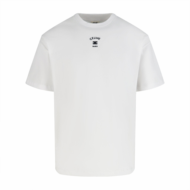 셀린느 넥 로고 반팔