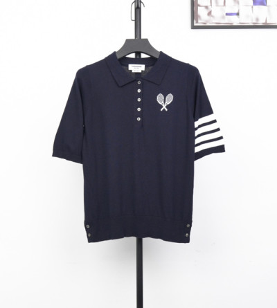 톰브라운 라켓 니트 반팔